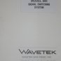 Wavetek 600 Signal Switching Switcher Instruction Operation Manual