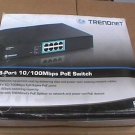 TRENDnet TPE-S80 10/100Mbps PoE Switch Power Over Ethernet