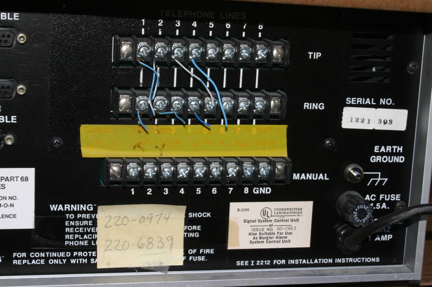 Honeywell HSC FBII CP220 FB Fire Burglary Digital Central Station Receiver