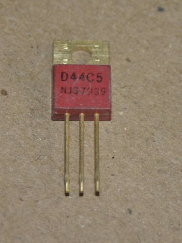 New Jersey Semiconductor D44C5 Transistor NJS TO-220 Silicon Yellow Plated NPN