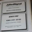 Bendix King KMA24H-50/54 Audio Panel Install/maintenance/overhaul manualKMA-24