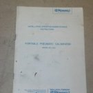 Pennwalt 65-120 Portable Pneumatic Calibrator  Instruaction Book