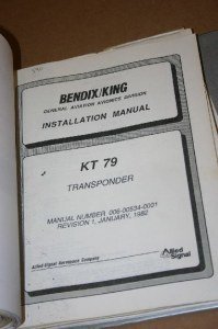 Bendix King KT79 Transponder Installation Manual KT-79 XPDR