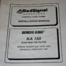 Bendix King KA155 ICAO NAV FM Filter Installation manual KA-155 Allied Signal