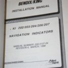 Bendix King KI-202/203/204/206/207 NAV Indicators Installation Manual