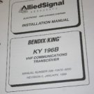 Bendix King KY196B VHF COMM Receiver Install/Maintenance/overhaul Manual