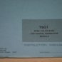 TEK TSG 1 NTSC Color Bars Test Signal Generator Modlel Instruction Manual