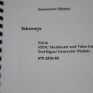 TEK TSG6 NTSC Multiburst  Video Sweep Test Signal Generator  Instruction Manual