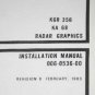 Bendix King KGR356 Radar Graphics Install/Maintenance/Overhaul manual KGR-356