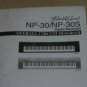 Yamaha NP-30/NP-30S Digital Keyboard OverallCircuit Diagram