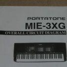 Yamaha MIE-3XG Portatone Overall Circuit Diagram
