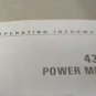 HP 435A Power Meter Operating and Service Manual