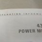 HP 435A Power Meter Operating and Service Manual