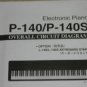 Yamaha P-140/P-140S Electronic Piano Overall Circuig Diagram