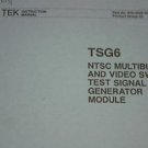 TEK TSG6  NTSC Linearity Test Signal Generator  Instruction Manual