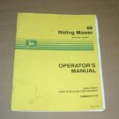 JD John Deere 68 Riding Mower Operators Manual
