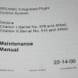 Honeywell SPZ-500C Flight Control System Cessna Citation I/II Maintenance manual