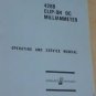 HP 428B Clip-On DC Milliammeter Operating and Service Manual