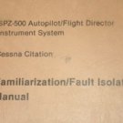 Honeywell/Sperry SPZ-500 Autopilot Flight Director Cessna Citation fault Manual
