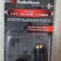 New RadioShack 1 ft. Y-Cable Dual RCA (Phono) Male to 1/4" Stereo Female 4202548