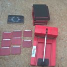 Sizzix Original Red Die Cut Machine Shadow Box Alphabet Number Sets Lot w/dies