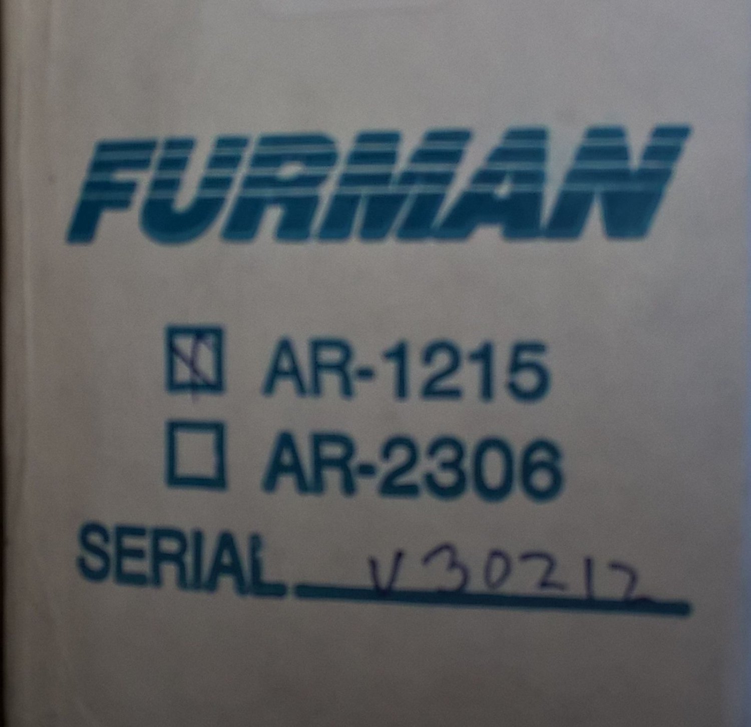 NEW Furman AR1215 Standard Level Voltage Regulator Power Conditioner 120V