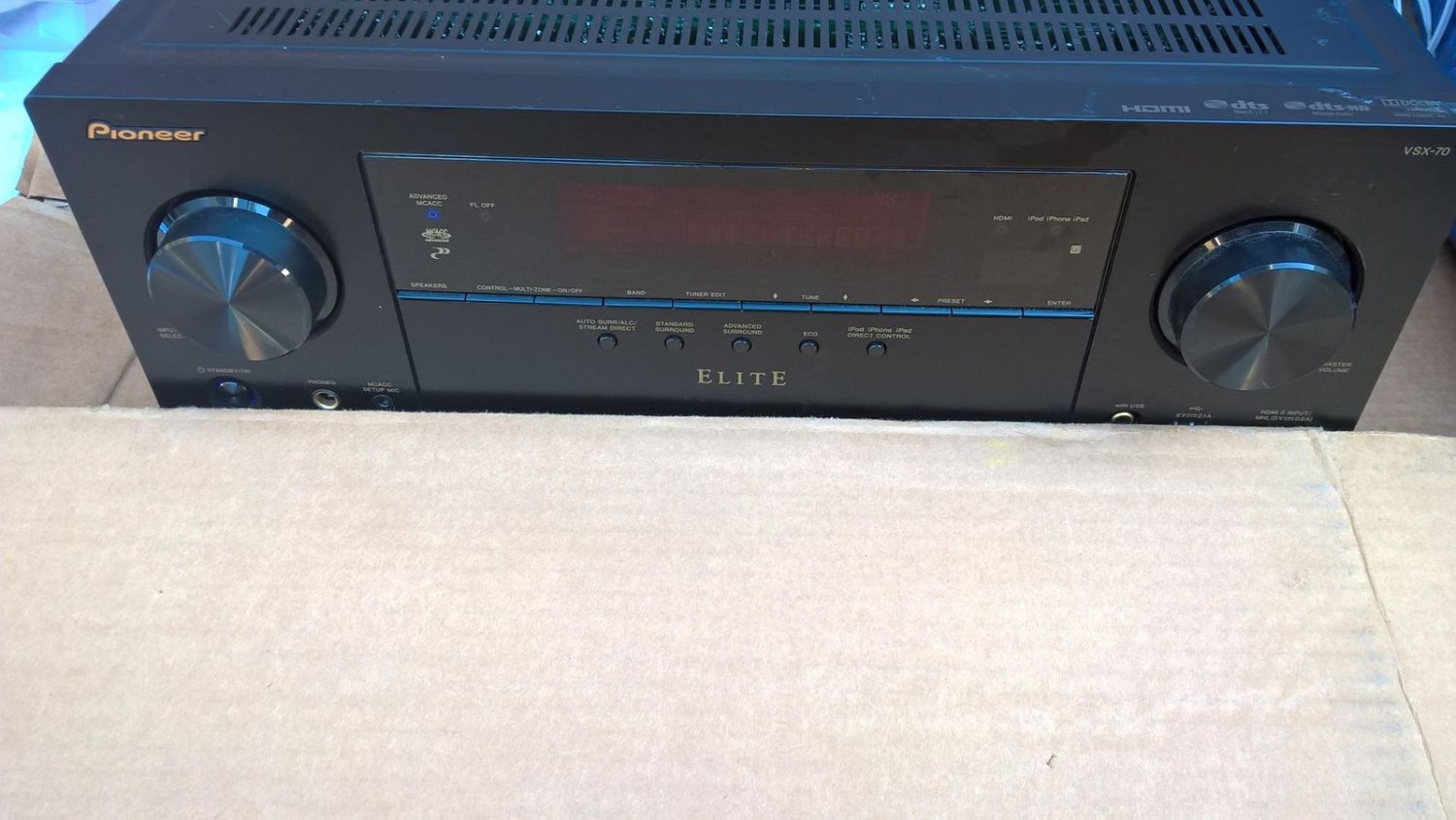 Pioneer VSX 70 7.2 Channel 550 Watt Home Theater Stereo Receiver HDMI A/V