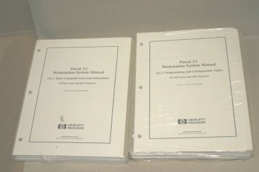 HP Pascal 3.2 Workstation System Manuals vol 1 & 2!