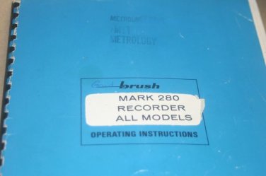 Gould Mark 280 series Chart Recorder Users Guide Operating Manual