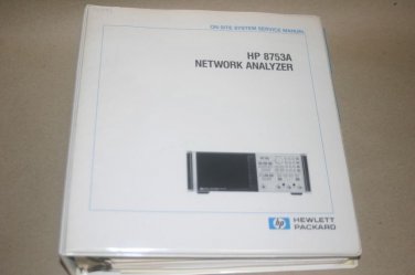 HP Hewlett Packard 8753A Network Analyzer On-Site System Service Tech Manual