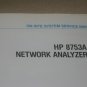 HP Hewlett Packard 8753A Network Analyzer On-Site System Service Tech Manual