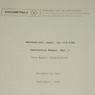 Nanospec AFT  Nanometrics Model 010-0180 Instruction Manual
