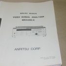Anritsu MS349D/E Video Signal Analyzer Maintenance Tech Service Repair Manual