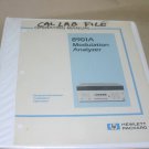 HP Hewlett Packard 8901A Modulation Analyzer Operating User instruction Manual