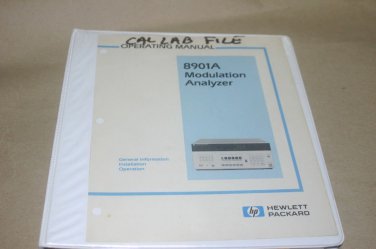HP Hewlett Packard 8901A Modulation Analyzer Operating User instruction Manual