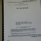 RF Voltmeters Calibration Procedure Technical Manual