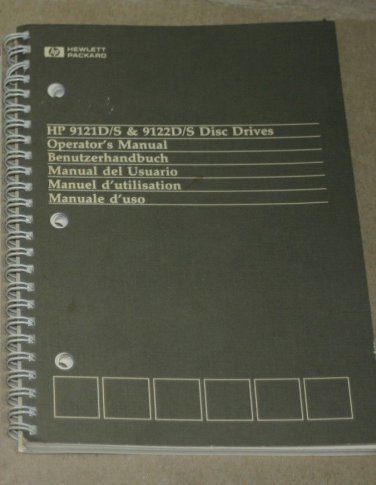 HP 9121D/S & 9122D/S Disc Drives Operator's Manual
