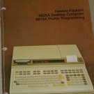 HP 9825A Calculator 9872A Plotter Programming  Manual