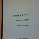 Navin Systems QuickTest-1 board modem tester  User's Manual