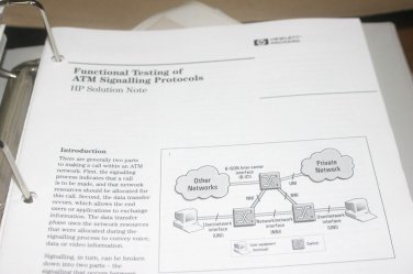 HP Solution note Functional Testing of ATM Signalling Protocols 5965-9331E