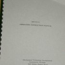 Mechanical Technology KD-KS-1A Optical Extender  Operating Instructions Manual