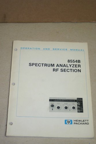 HP 8554B Spectrum Analyzer RF Section Operation & Service Manual 08554-90035