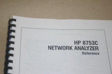 HP Hewlett Packard 8753C Network Analyzer User's Reference manual