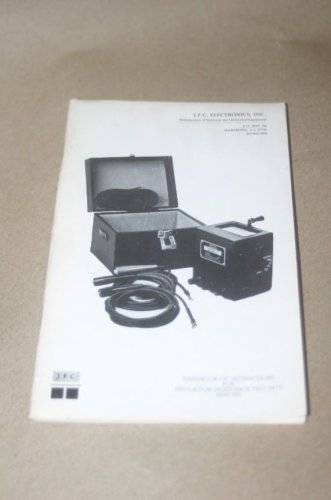 JFC Electronics Insulation Resistance test set Mini-500 Instruction Guide Manual