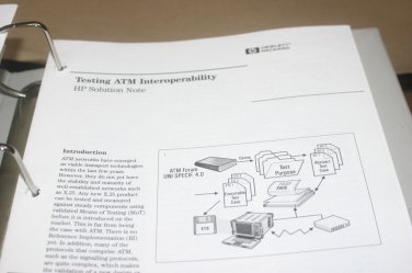 HP Solution note Testing ATM interoperability Manual 5965-9334E 06/1997