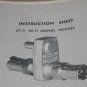 Tektronix CT-3 50 ohm signal pickoff Instruction sheet Operating Manual