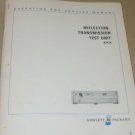HP Hewlett Packard 8743A Reflection Transmission Test Unit Operating/serv manual