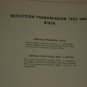 HP Hewlett Packard 8743A Reflection Transmission Test Unit Operating/serv manual