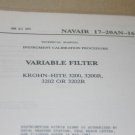 KROHN-HITE 3200/3200R/3202/3202R Calibration/Technical Maintenance Manual