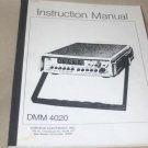 Kontron Multimeters Operating Operator's Users Guide DMM 4020 DMM4020